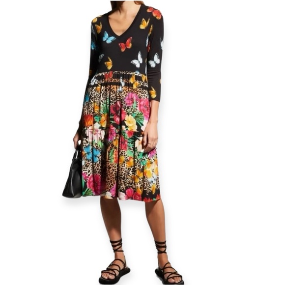 Johnny Was • Sandra 3/4 Sleeve Tiered Dress NWOT - Picture 1 of 12